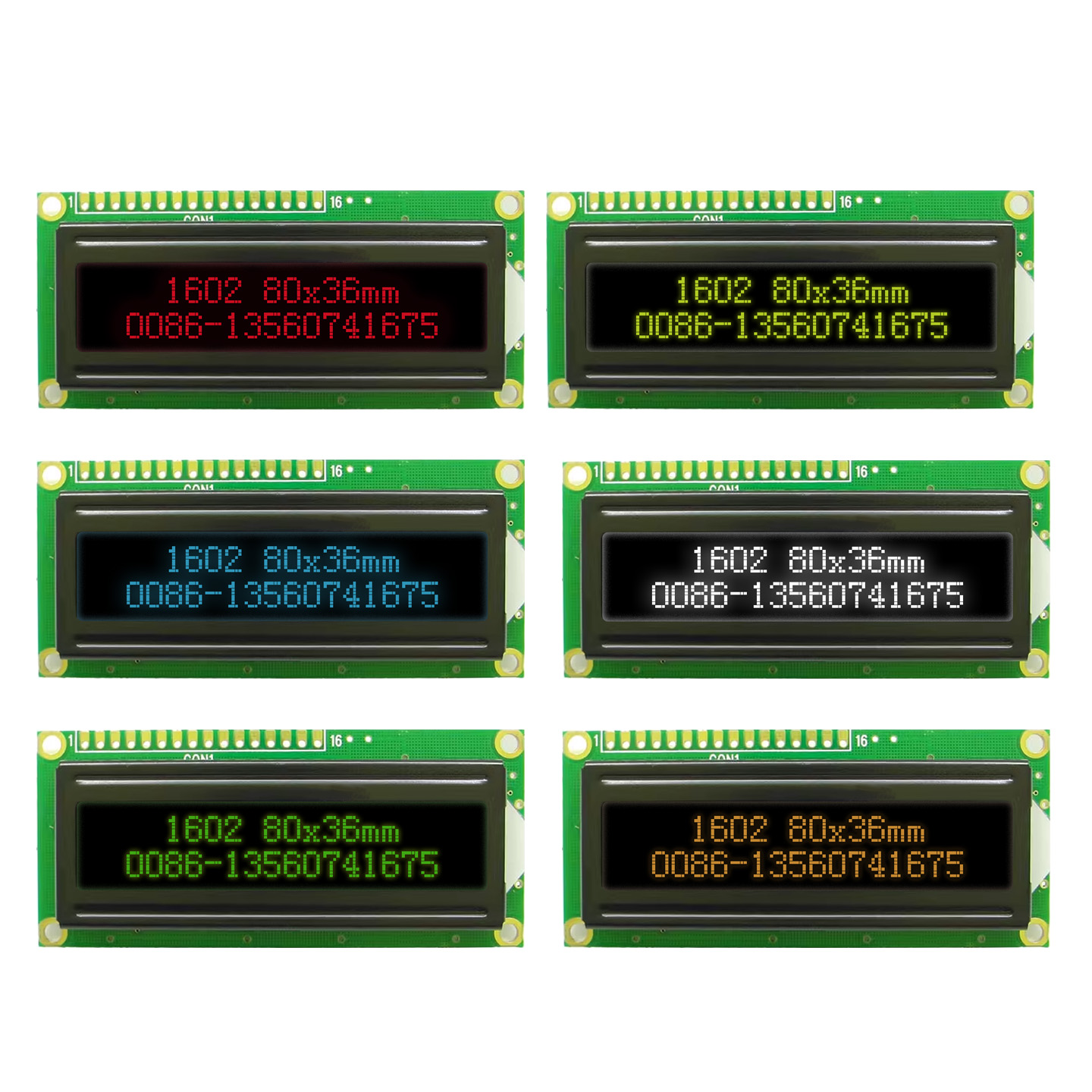 Lcd 1602 - 1602 16x2 1602A LCD-displaymodule AV zwart