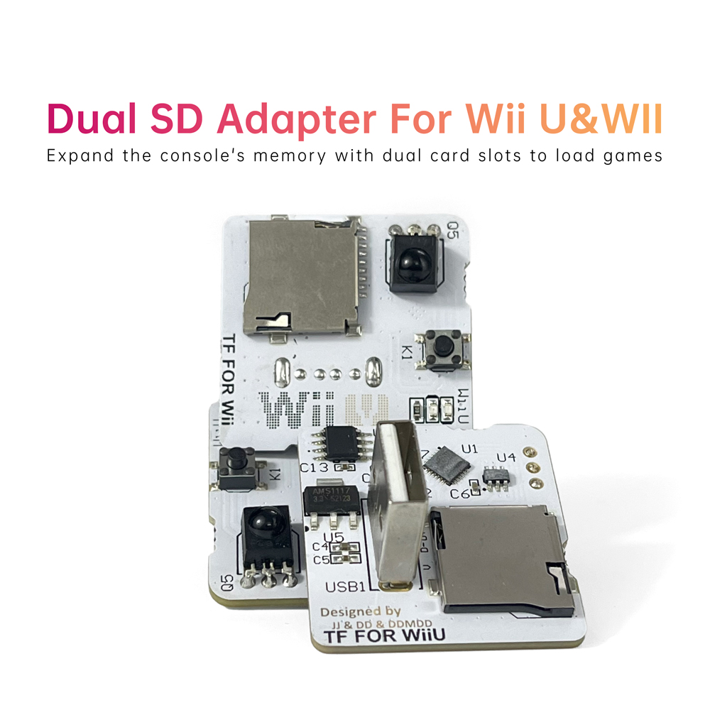 Sd Card Module - Twee SD-kaart slot adapter geheugenuitbreiding voor