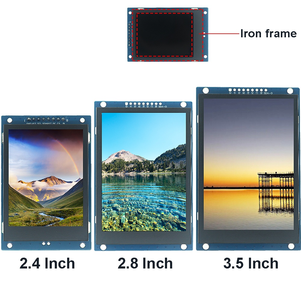 Tft Display 2.4 - LAOBEI 2.4/2.8/3.5 inch TFT LCD-scherm, 240x320/320x480