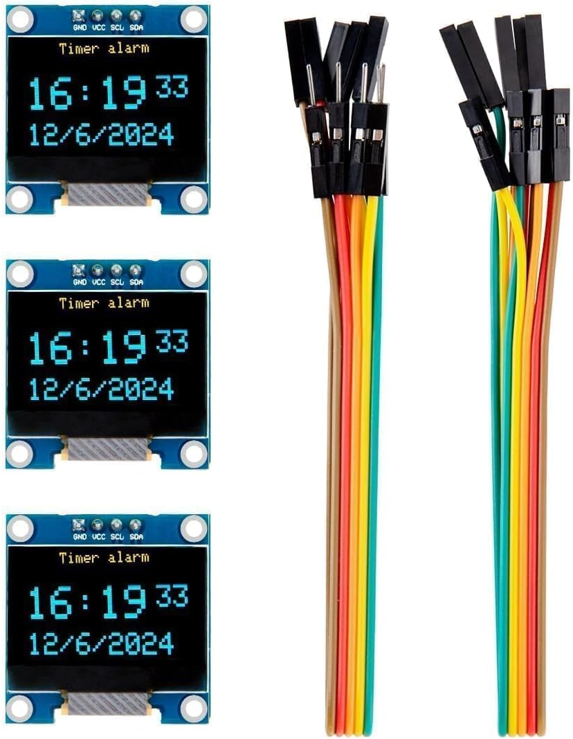 Ssd1306 - 3PCS 0,96 inch OLED-schermmodule Compacte zelflichtgevende