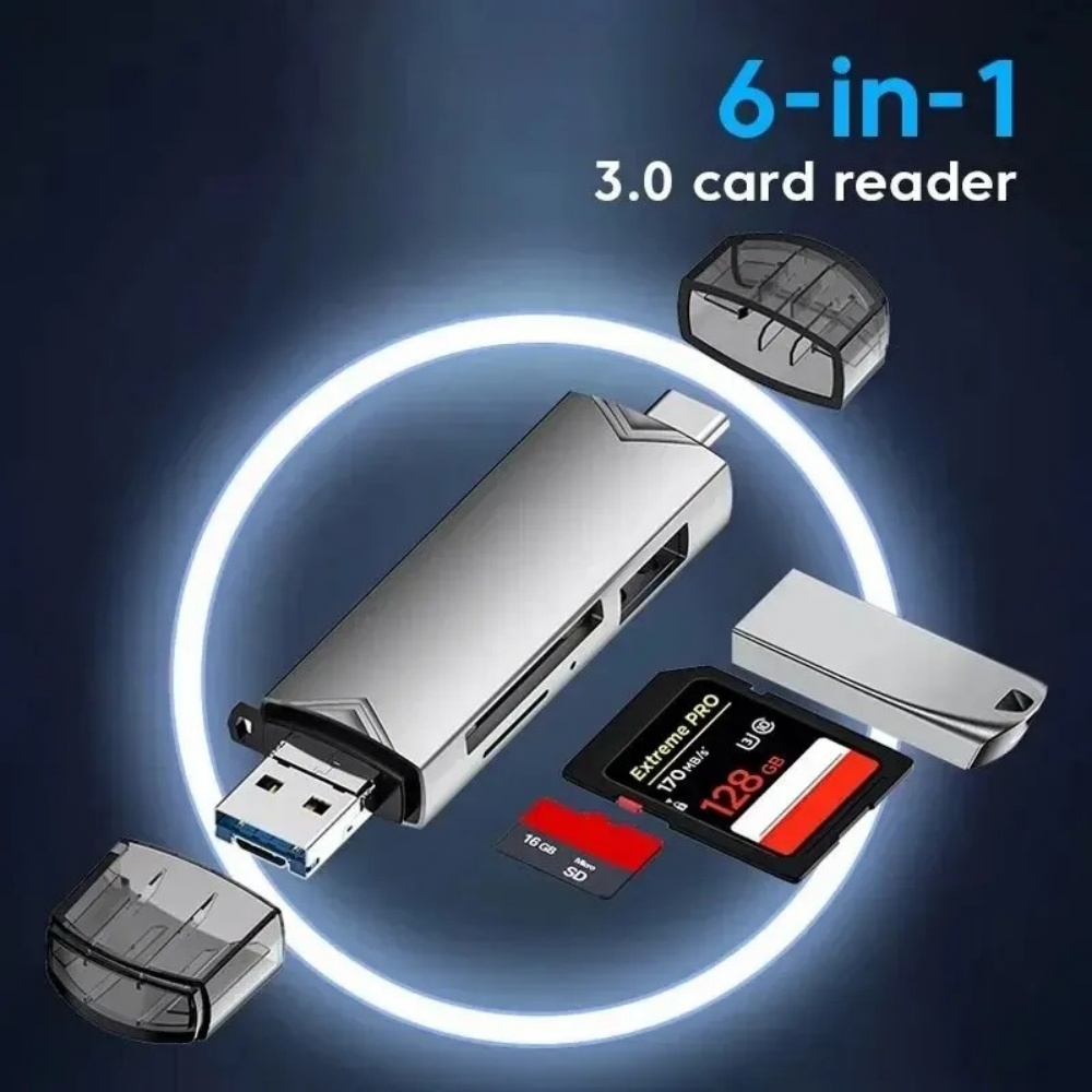 Sd Card Module - 6-in-1 USB 3.0 OTG-kaartlezer USB-C multifunctionele