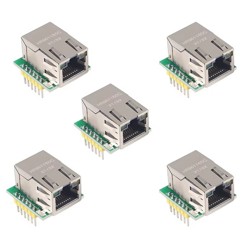 Ethernet W5500 - 3CGRO-USR-ES1 W5500 Ethernet-netwerkmodule 5PCS SPI-interface/compatibel Wiz820io