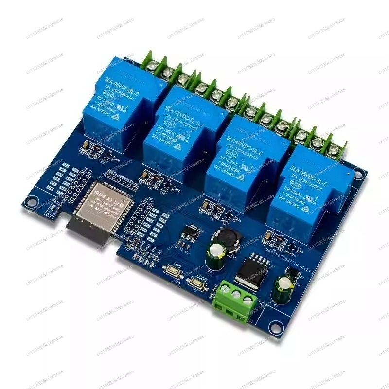 Relay Module 4 Channel - 4-kanaals 30A WiFi Bluetooth-relaismodule DC7-28V/5V ESP32-WROOM