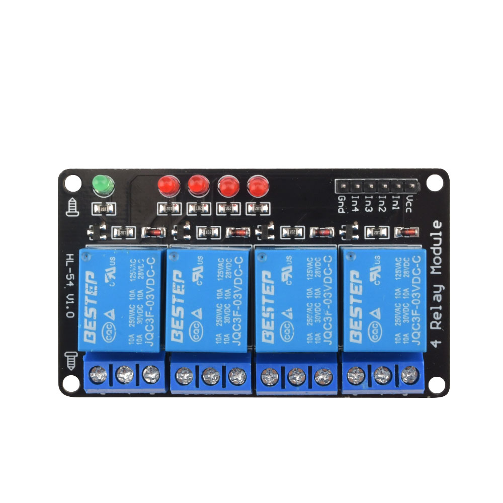 Relay Module 4 Channel - Laag niveau geactiveerde lichtgevende relaismodule 3V