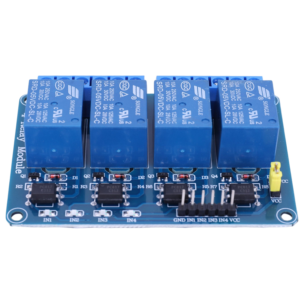 5V 12V 4 Kanaals Relaisbord me - Relay Module 4 Channel recensie en prijs