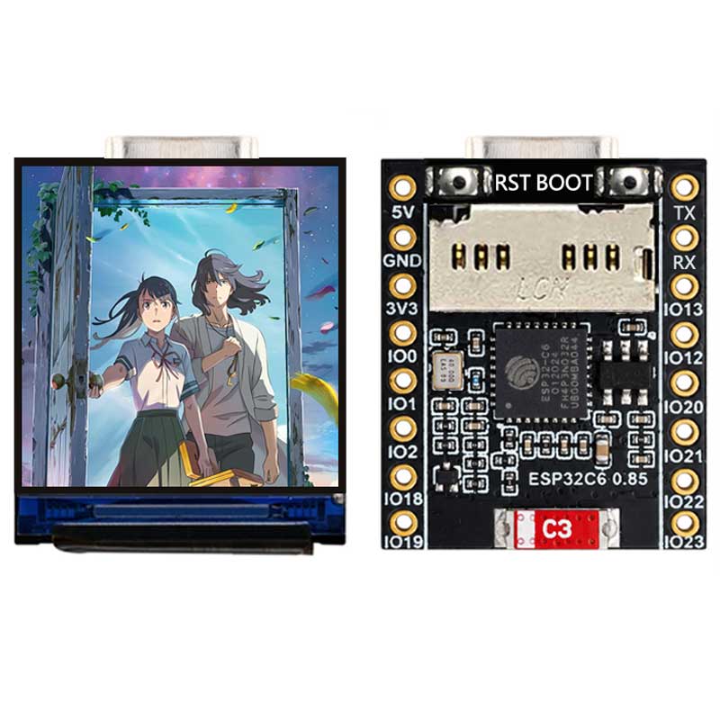 ESP32 C6 0,85 inch 128x128 IPS - Sd Card Module recensie en prijs