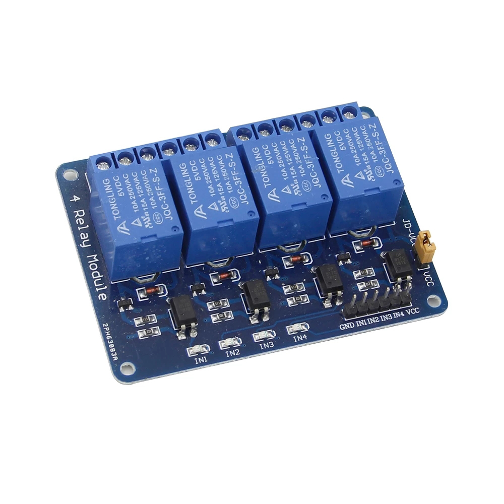 5V 12V 1 2 4 6 8 Kanaals Relai - Relay Module 4 Channel recensie en prijs