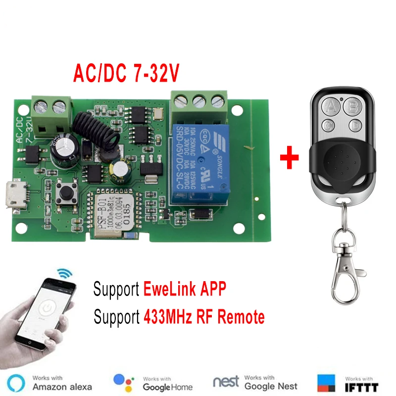 Ewelink AC/DC 5 V 7 V-32 V 1 K - Relay Module 1 Channel recensie en prijs