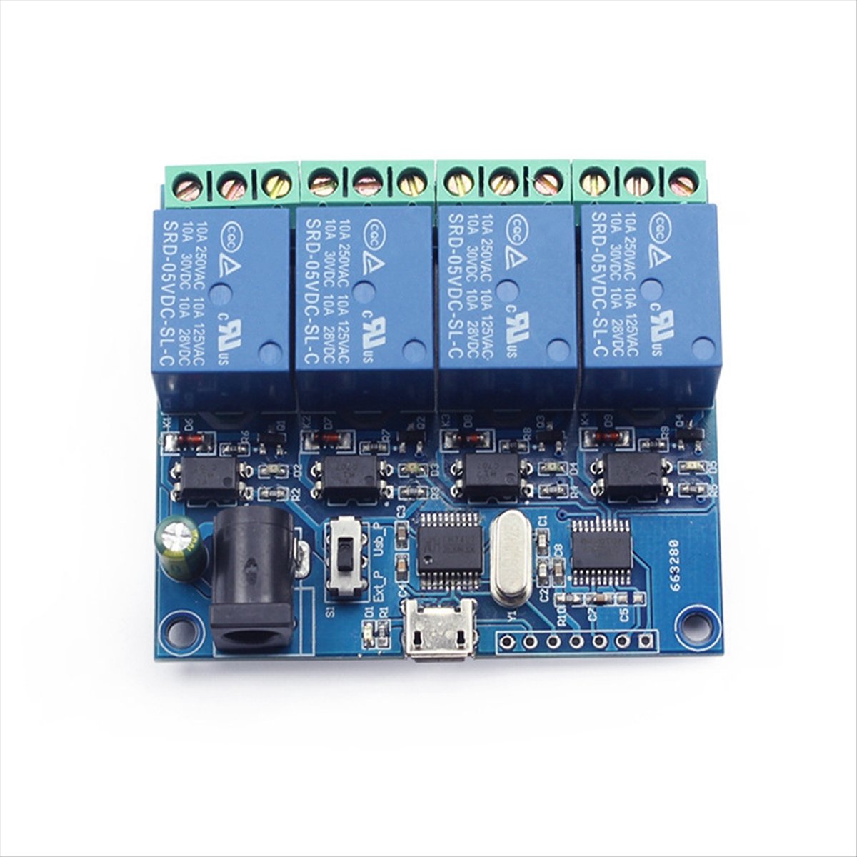 AT42 4-kanaals USB-relaismodul - Relay Module 4 Channel recensie en prijs