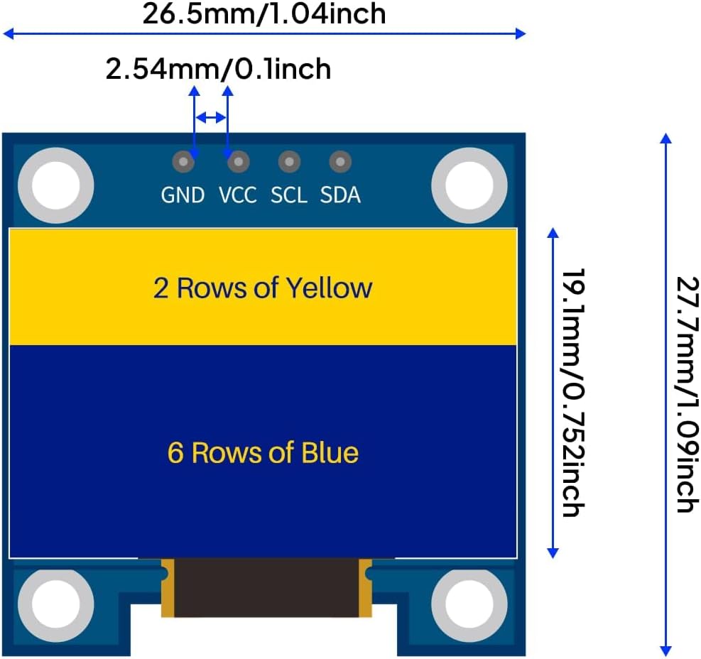 3PCS 0,96 inch OLED-schermmodu - Ssd1306 recensie en prijs