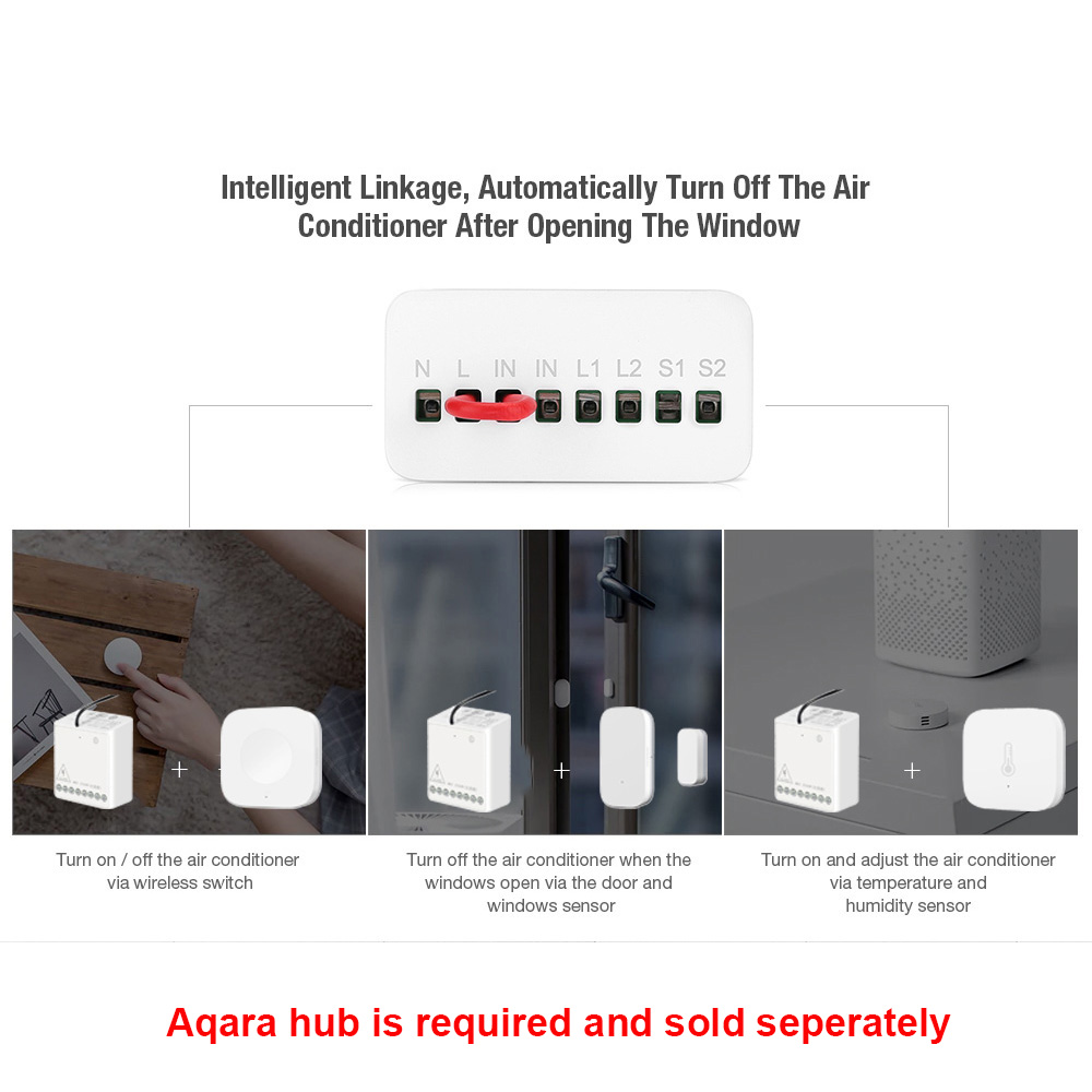 Originele Aqara Smart tweewegb - Relay Module 1 Channel recensie en prijs