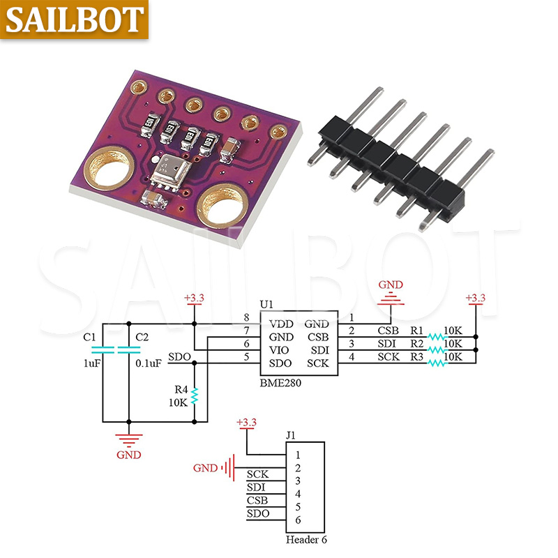 BME280 5V 3.3V Digitale Sensor - Bme280 recensie en prijs