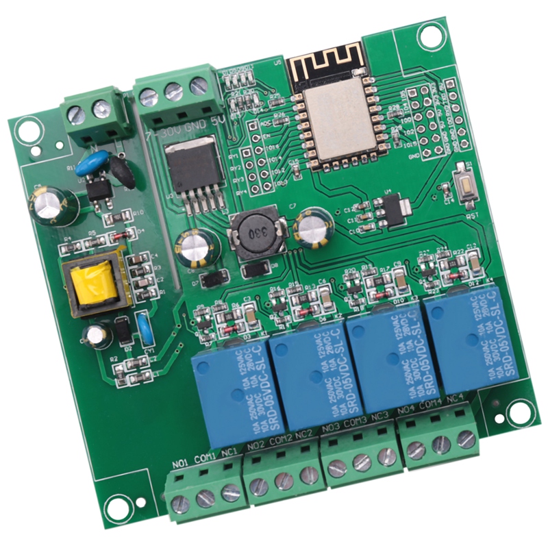 ESP8266 Draadloze WIFI 4-kanaa - Relay Module 4 Channel recensie en prijs