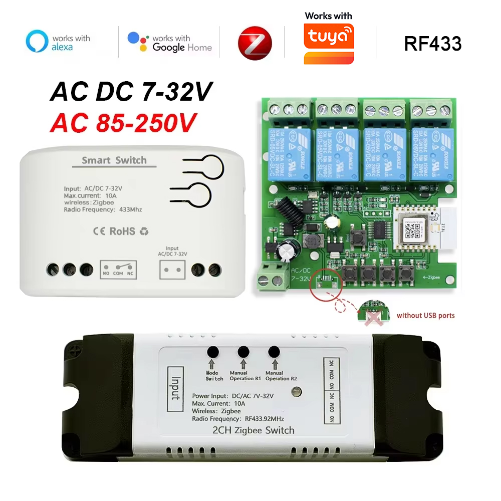 Droge Contact Smart Zigbee Sch - Relay Module 4 Channel recensie en prijs