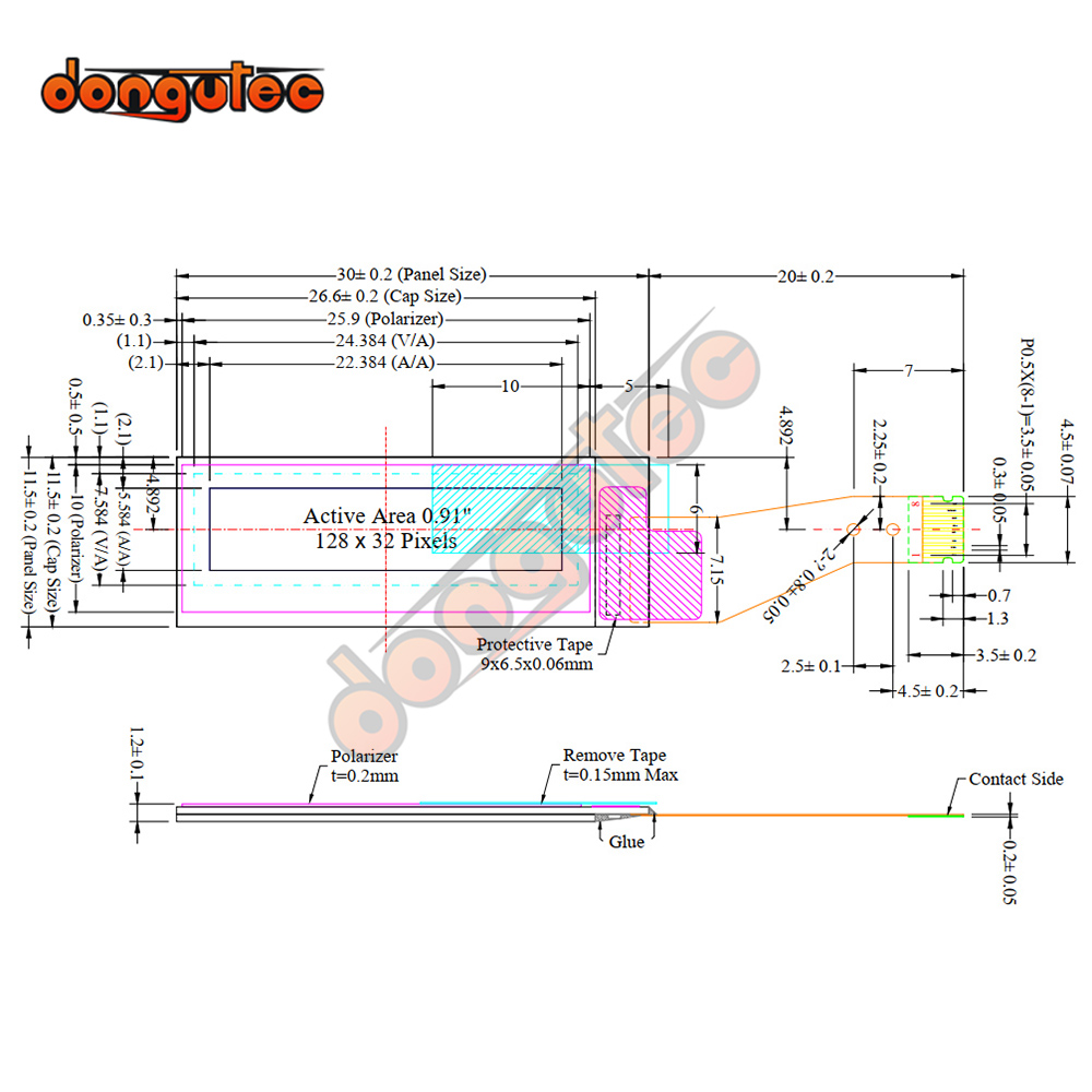 0.91 Oled Display Dna75 128*32 - Ssd1306 recensie en prijs