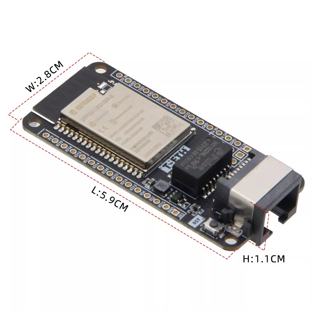 LILYGO T‑ETH‑Lite Ontwikkelbor - Ethernet W5500 recensie en prijs