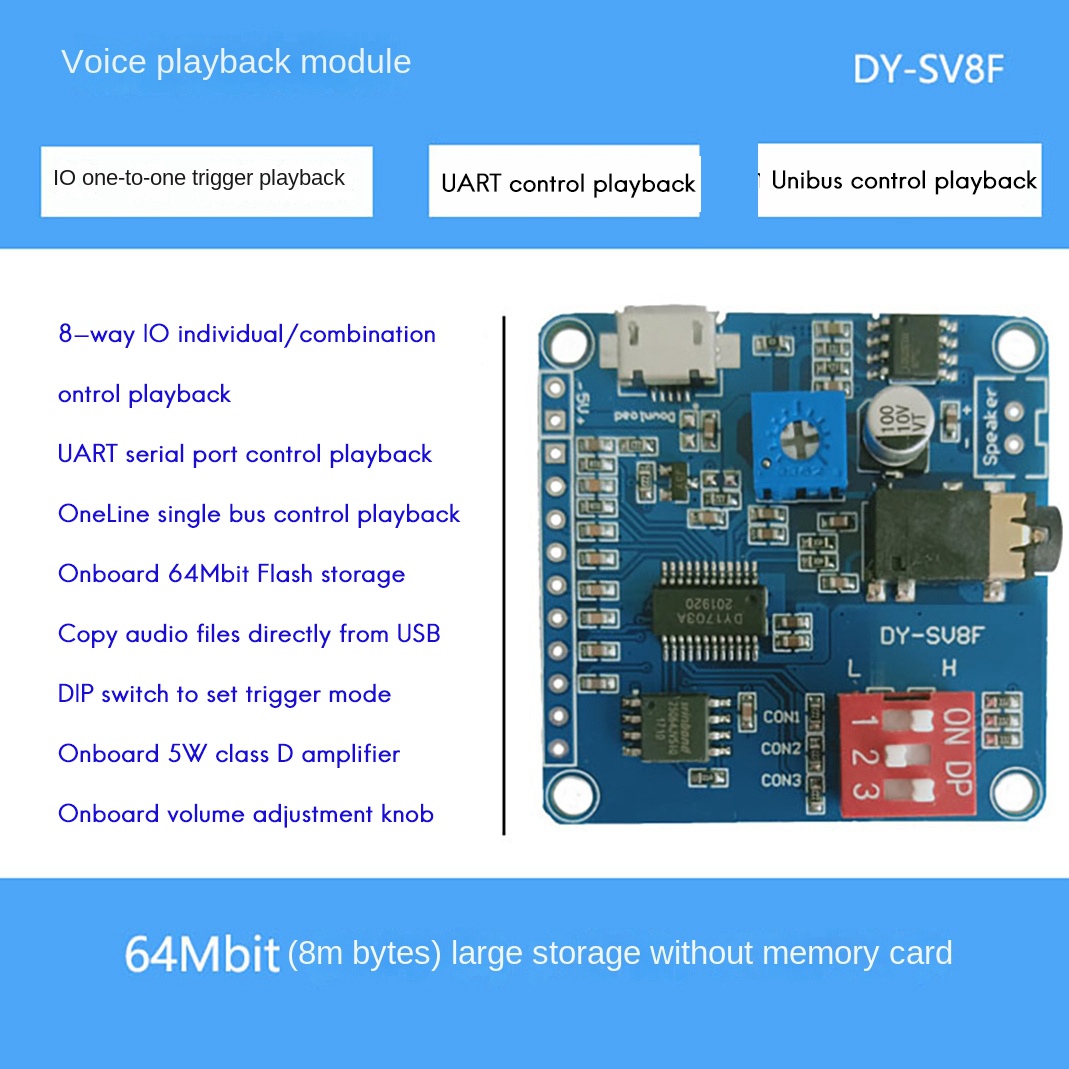 ABZZ-DY-SV8F Voice Playback Mo - Sd Card Module recensie en prijs